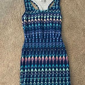 colorful longer summer tank top